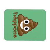 ウンチ発生の絵文字 マグネット (横)