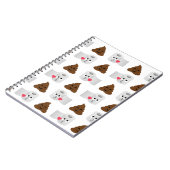 ウンチ絵文字とトイレティッシュペーパー ノートブック (左側)