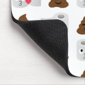 ウンチ絵文字トイレティッシュペーパー マウスパッド (コーナー)