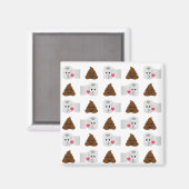 ウンチ絵文字トイレティッシュペーパー マグネット (正面/裏面)