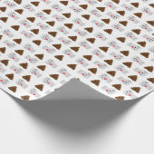 ウンチ絵文字トイレティッシュペーパー ラッピングペーパー (角)