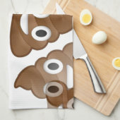 ウンチ絵文字 キッチンタオル (四つ折り)