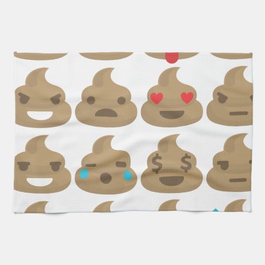 ウンチ絵文字 キッチンタオル (横)
