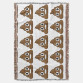 ウンチ絵文字 スローブランケット (正面縦)