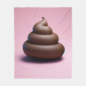 ウンチ絵文字 フリースブランケット (正面)