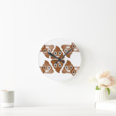 ウンチ絵文字 ラウンド壁時計 (ホーム)