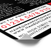 ウンチ絵文字、浄化会社、浄化技術者広告 ポスター (角)