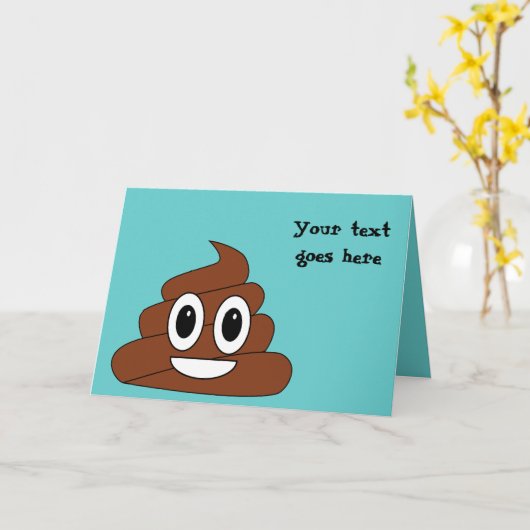 ウンチ カード (黄色い花)