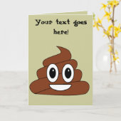 ウンチ カード (黄色い花)