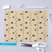 ウンチ&ポープリントキュートめちゃくちゃなペット動物愛好家 薄葉紙 (クラフト)