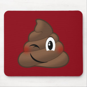 ウンチEmojiのまばたき マウスパッド
