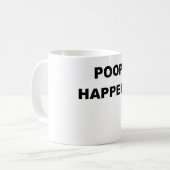 ウンチHAPPENS.png コーヒーマグカップ (正面左)