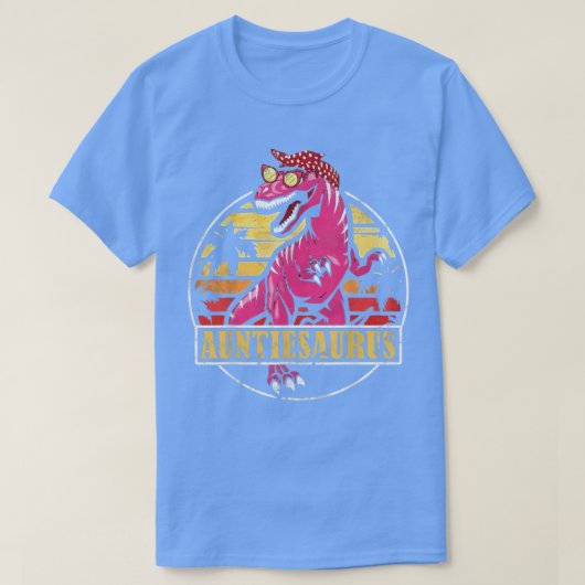 ウンティエザウルスT reウンティサウルス恐竜の女性叔母 Tシャツ (デザイン正面)