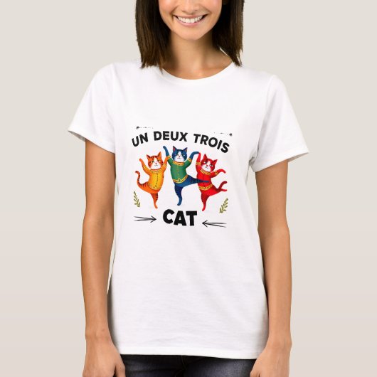 ウンデウトリス猫アート女性Tシャツ Tシャツ (正面)