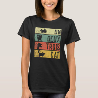 ウンデウトリス猫フランスのジョークヴィンテージ猫 Tシャツ