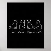 ウンドゥトロワキャットおもしろい猫好き1 ポスター (正面)