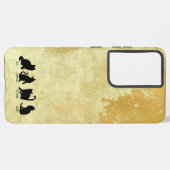 ウンドゥトロワキャット可愛フランスのい数え動揺してる SAMSUNG GALAXYケース (左側面)