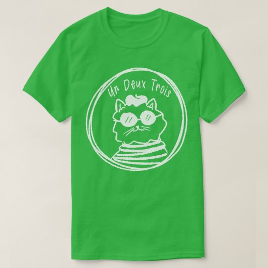 ウンドゥトロワネコ Tシャツ (デザイン正面)
