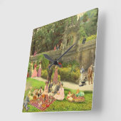 ウンドミンゴデマヨ（キンタダレガレイラ） スクエア壁時計 (傾斜)