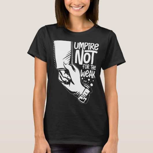 ウンパイア引用文野球ソフトボールサッカーホイッスル Tシャツ (正面)
