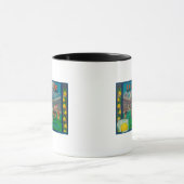 ウンパイレモンラベルクレアモント（カリフォルニア州） マグカップ (中央)