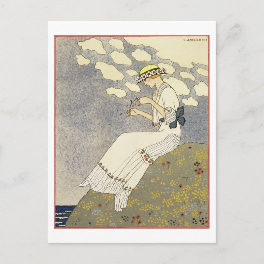 ウンピュ…,カントリードレスのデザインPaquin, 1 ポストカード (正面)