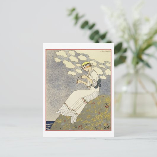 ウンピュ…,カントリードレスのデザインPaquin, 1 ポストカード (スタンド正面)