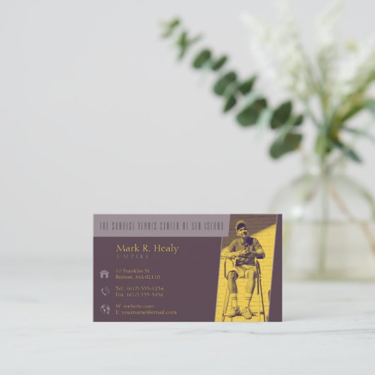 ウンピレ |テニス 名刺 (スタンド正面)