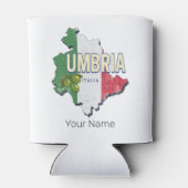 ウンブリアイタリアレトロ地域マップヴィンテージ土産 缶クーラー (裏面)