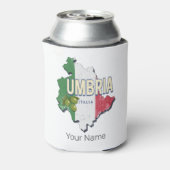 ウンブリアイタリアレトロ地域マップヴィンテージ土産 缶クーラー (缶裏面)