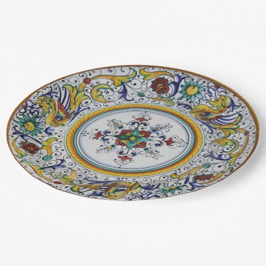 ウンブリア州からの16世紀初頭の紙皿 ペーパープレート (アングル)