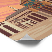 ウンマヤドモスクダマスカス有名な旅行の場所 ポスター (角)