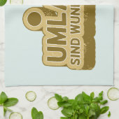 ウンラウテsind wunderschen Geman言語UMLAUT キッチンタオル (折り畳み)