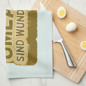 ウンラウテsind wunderschen Geman言語UMLAUT キッチンタオル (四つ折り)