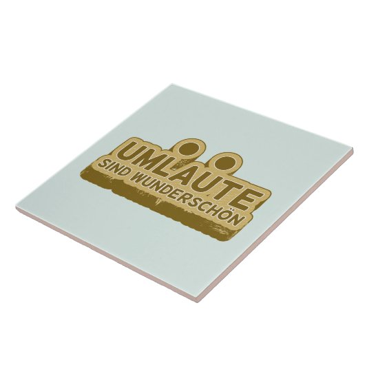 ウンラウテsind wunderschen Geman言語UMLAUT タイル (側面)