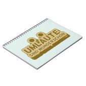 ウンラウテsind wunderschen Geman言語UMLAUT ノートブック (左側)