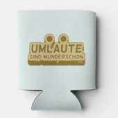 ウンラウテsind wunderschen Geman言語UMLAUT 缶クーラー (裏面)