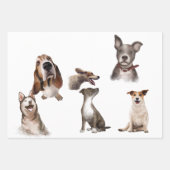 ウーは犬を外に出した ラッピングペーパーシート (正面2)