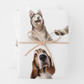 ウーは犬を外に出した ラッピングペーパーシート (インサイチュ)