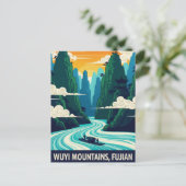 ウーイマウンテンズフジアン中国 ポストカード (スタンド正面)