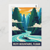 ウーイマウンテンズフジアン中国 ポストカード (正面/裏面)