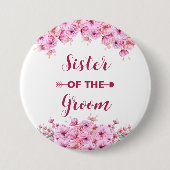 ウーエレガントムの水色ピンクのフローラ姉妹 缶バッジ (正面)