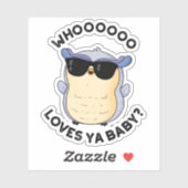 ウーオーラブヤベビーおもしろいフクロウプン シール (シート)