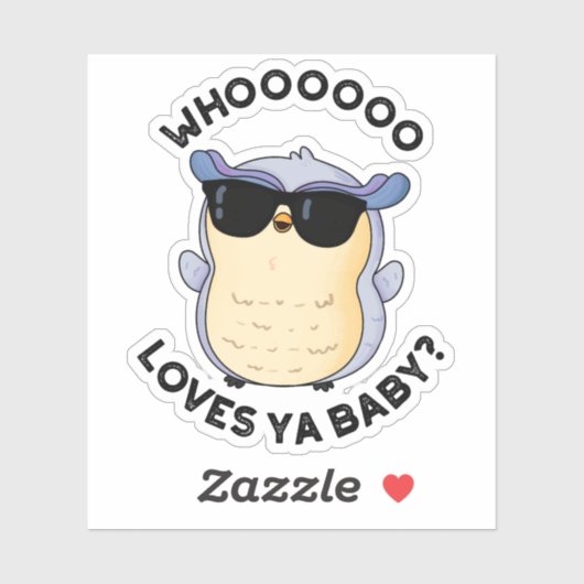 ウーオーラブヤベビーおもしろいフクロウプン シール (シート)