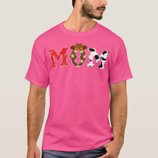 ウーカウボーイマムウェスタンロデオテーマバースデーパーティーM Tシャツ