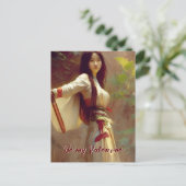 ウーシャ中国のファイター武術アーツバレンタイン ポストカード (スタンド正面)