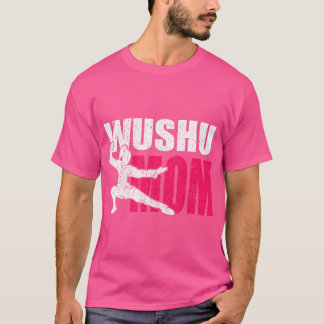 ウーシュマムギフトアイディアmmaクンフーウクールシュユニフォーム tシャツ