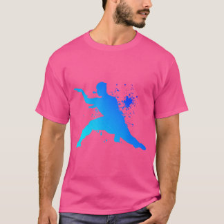 ウーシュメンズ武術アーツクンフクンフー Tシャツ