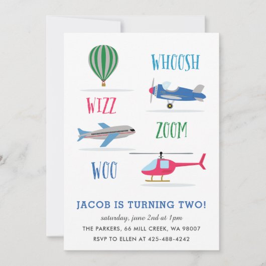 ウーシュヴルームのウエアキッドの誕生日パーティー 招待状 (正面)