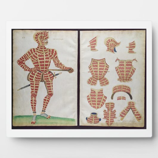 ウースター公爵の鎧， 1589 フォトプラーク (正面)